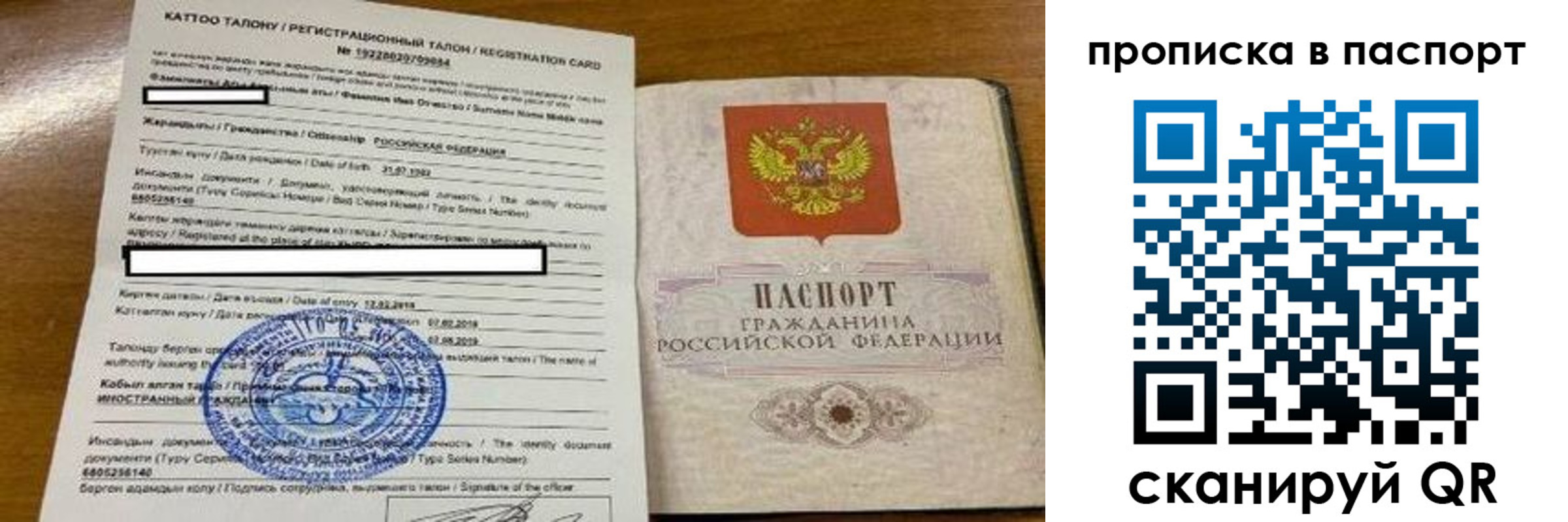 прописка штамп в Зверево